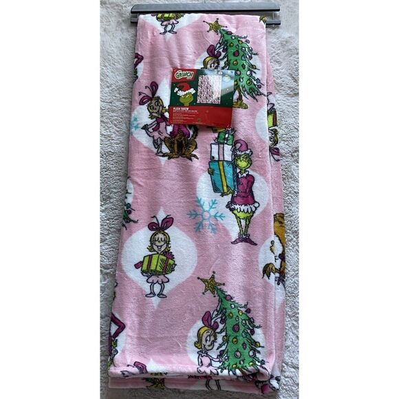 Dr. Seuss Other - Dr. Seuss The Grinch  Max Cindy Lou Pink Throw Blanket Christmas 50 X 70" NEW